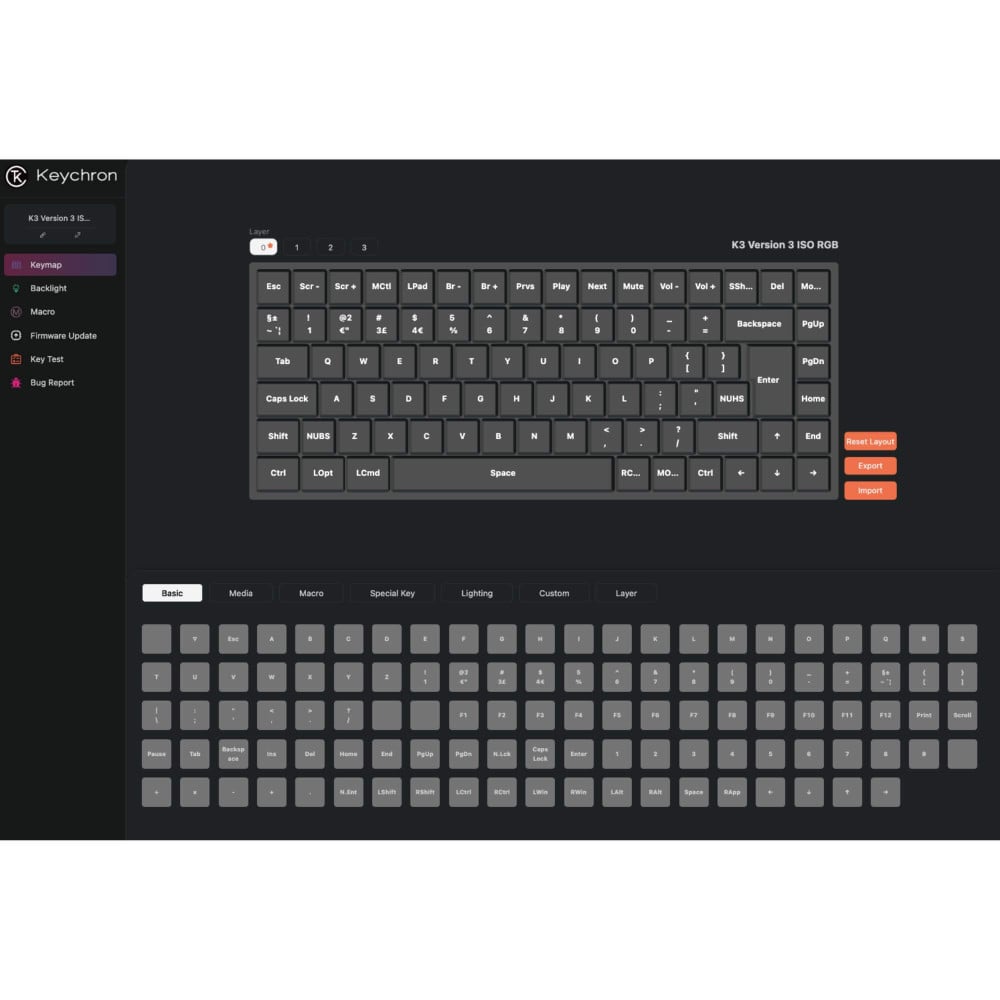 Keychron K3 QMK (Version 3) – Ultradünne mechanische Tastatur mit QMK & RGB