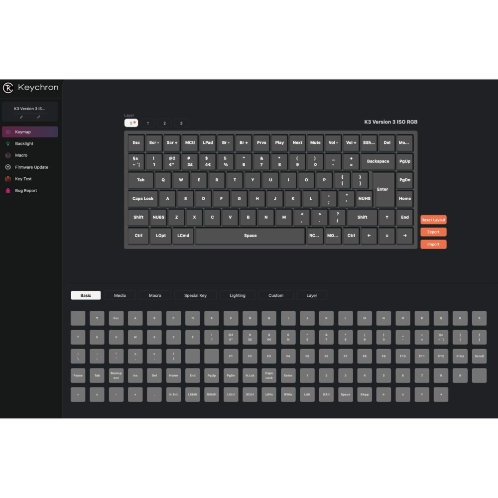Keychron K3 QMK (Version 3) – Ultra-thin mechanical keyboard with QMK & RGB