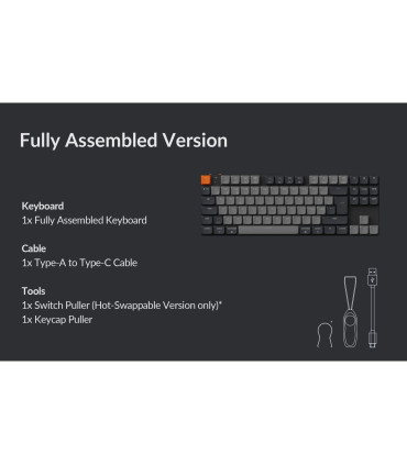 Keychron K1 QMK (Version 6) – Ultraflache Mechanische Tastatur für Mac