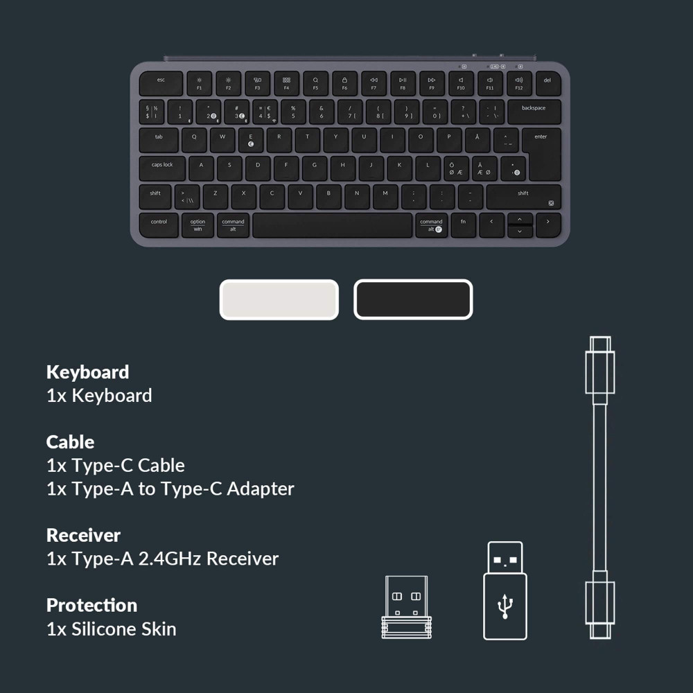 Keychron B1 Pro – Clavier sans fil ultra-léger avec longue durée de vie de la batterie