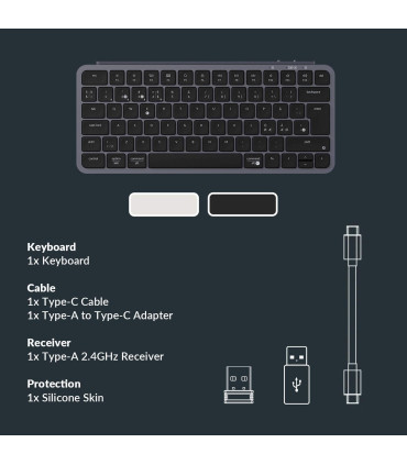 Keychron B1 Pro – Clavier sans fil ultra-léger avec longue durée de vie de la batterie