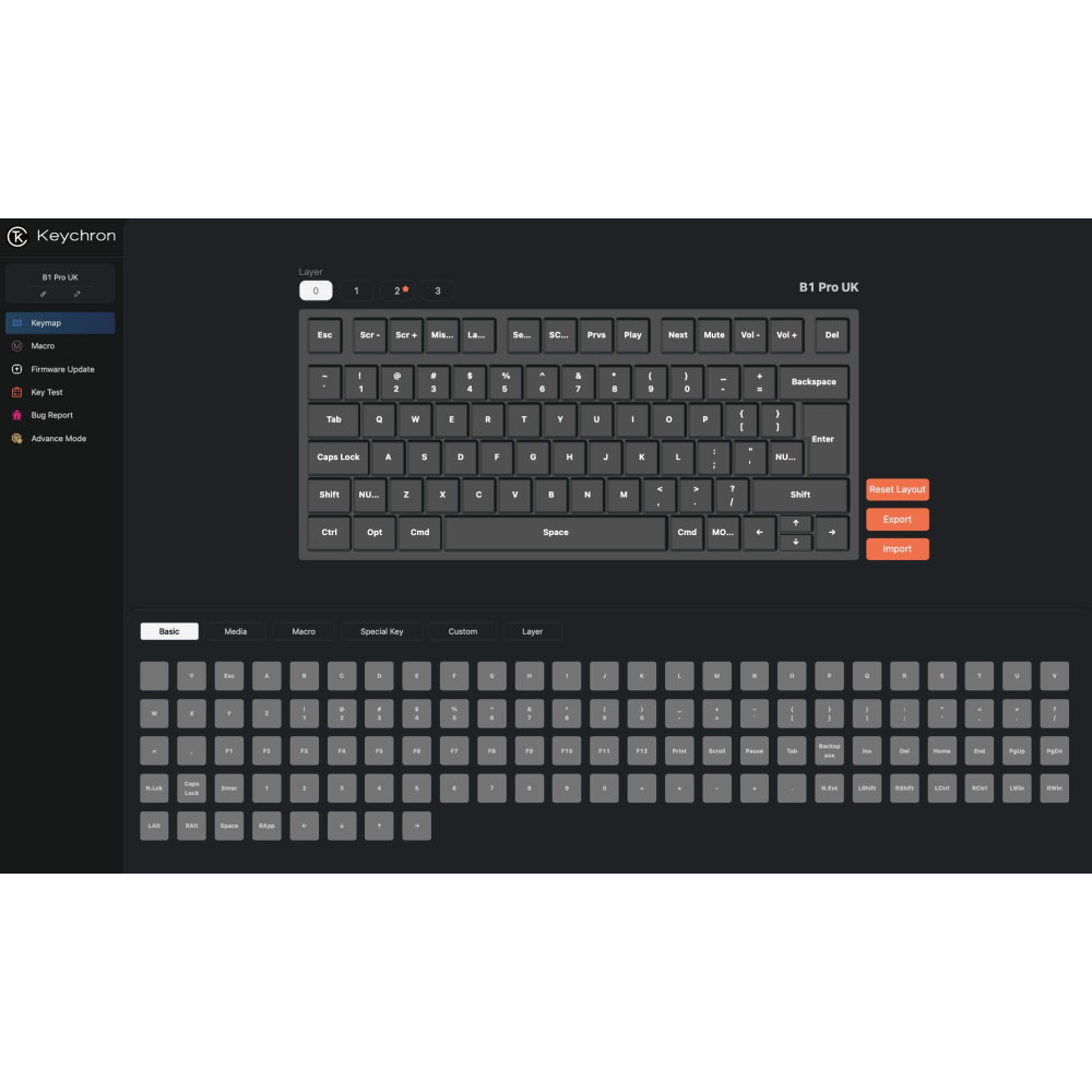 Keychron B1 Pro – Clavier sans fil ultra-léger avec longue durée de vie de la batterie