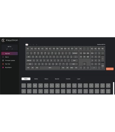 Keychron B6 Pro ISO-CH – Wireless Keyboard with 1200h Battery & Launcher App