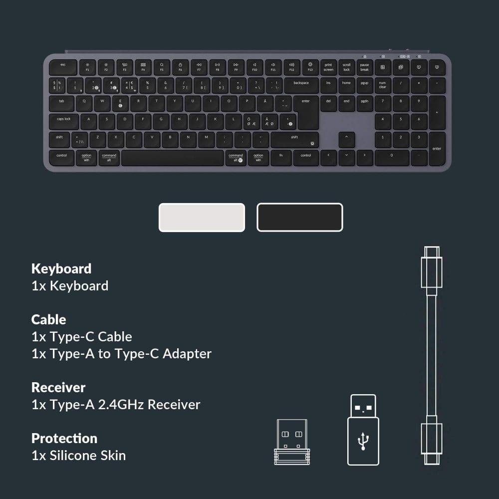 Keychron B6 Pro ISO-CH – Clavier sans fil avec batterie 1200h et application Launcher