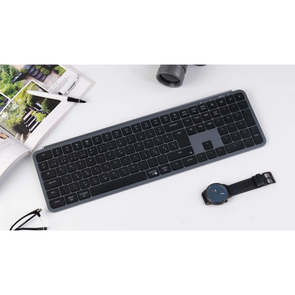 Keychron B6 Pro ISO-CH – Wireless-Tastatur mit 1200h Akku & Launcher App