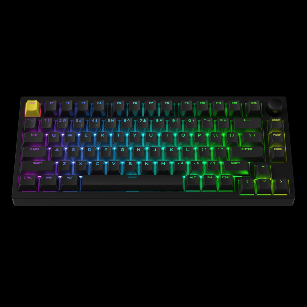 Keychron Lemokey P1 HE – Clavier de jeu à 81 touches avec commutateurs à effet Hall