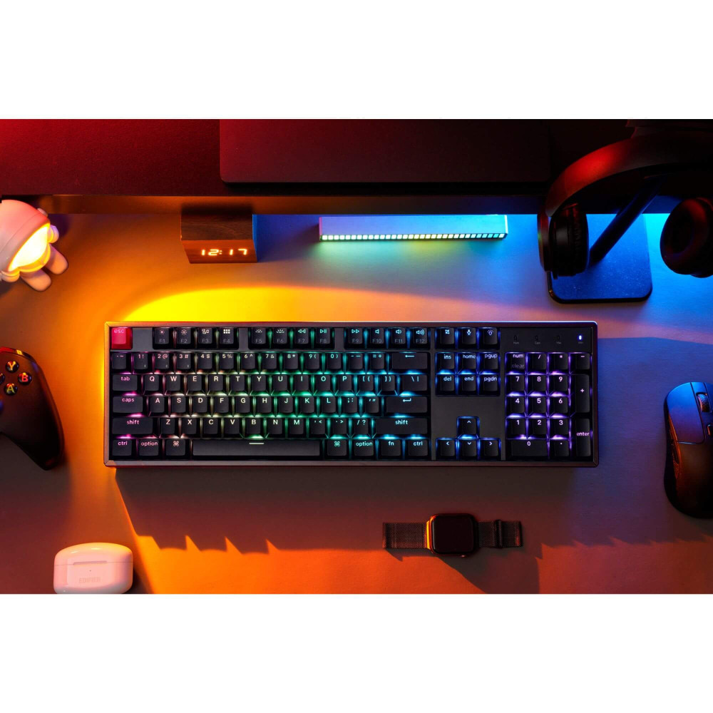 Keychron K10 V2 – Clavier sans fil et remplaçable à chaud avec RGB et QMK