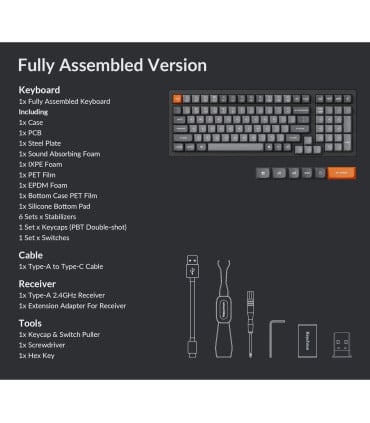 Keychron K4 Max ANSI – Clavier sans fil QMK compact avec pavé numérique