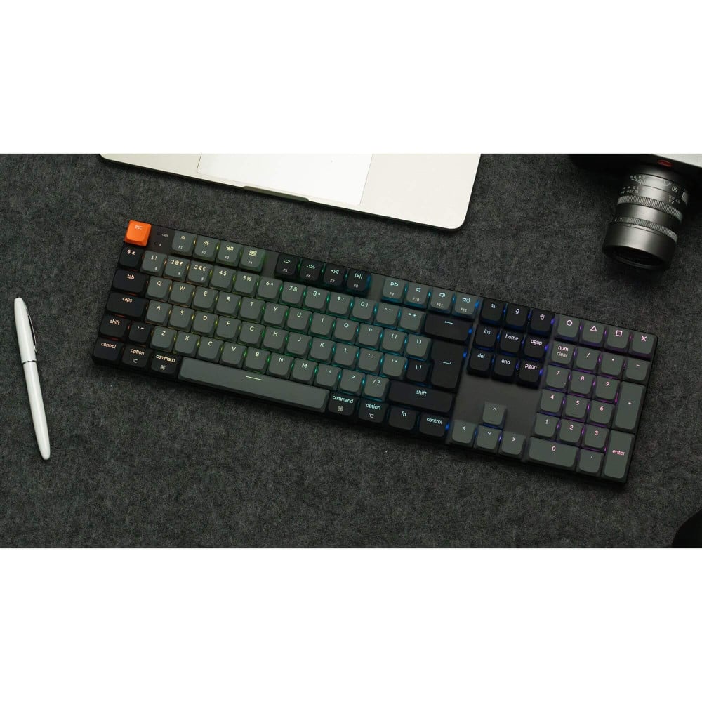 Keychron K5 QMK V2 ISO-CH – Flat Mechanical Keyboard with VIA/QMK