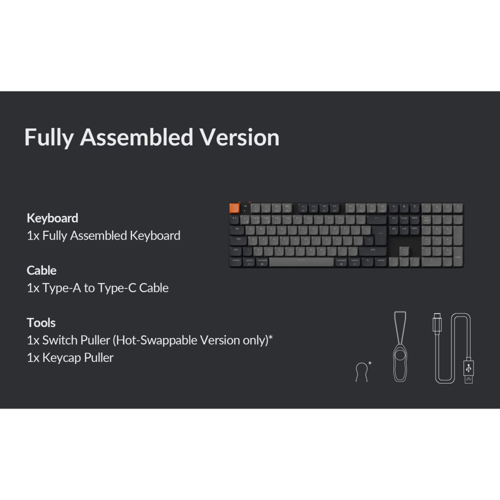 Keychron K5 QMK V2 ISO-CH – Clavier mécanique plat avec VIA/QMK