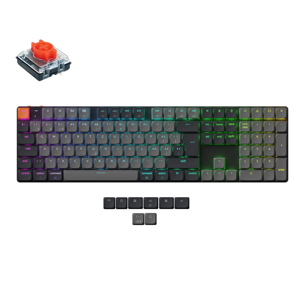 Keychron K5 QMK (Version 2) Interrupteur Rouge RGB (ISO-CH)