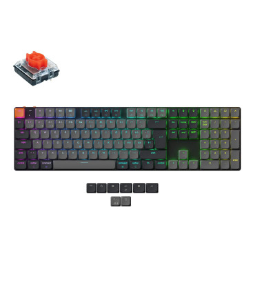 Keychron K5 QMK V2 ISO-CH – Flat Mechanical Keyboard with VIA/QMK