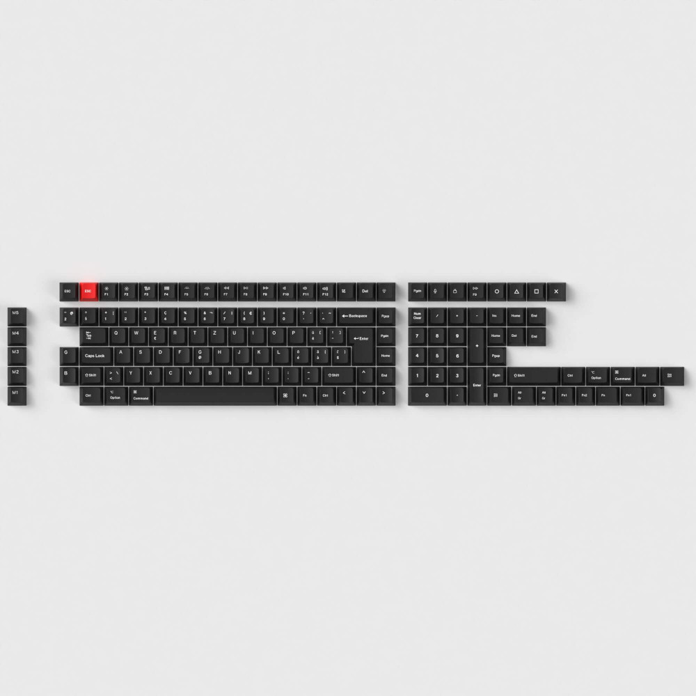 Capuchons de touches PBT en disposition suisse ISO-CH avec 141 touches en profil Cherry