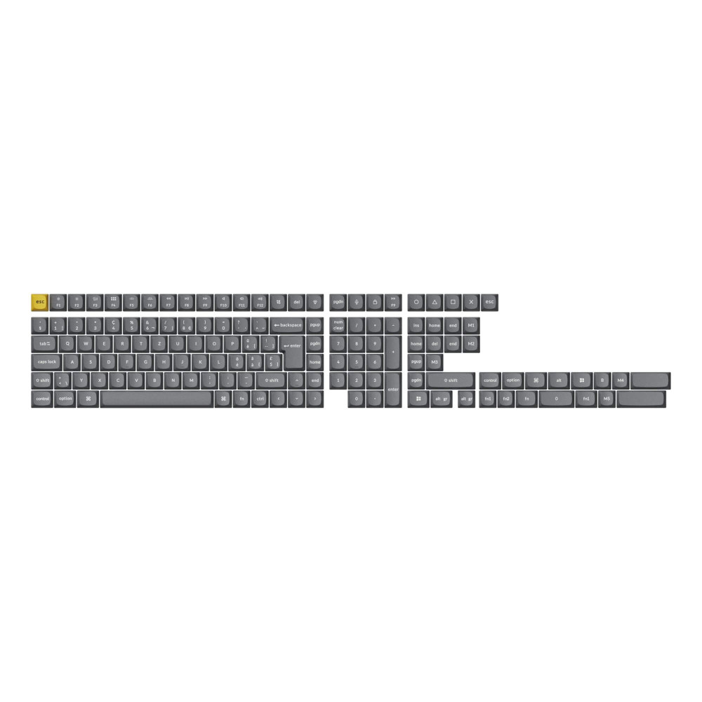 Capuchons de touches PBT en disposition suisse ISO-CH avec 141 touches en profil Cherry