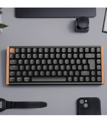 Keychron K2 HE ISO-CH – Clavier RVB sans fil 75 % avec commutateurs magnétiques