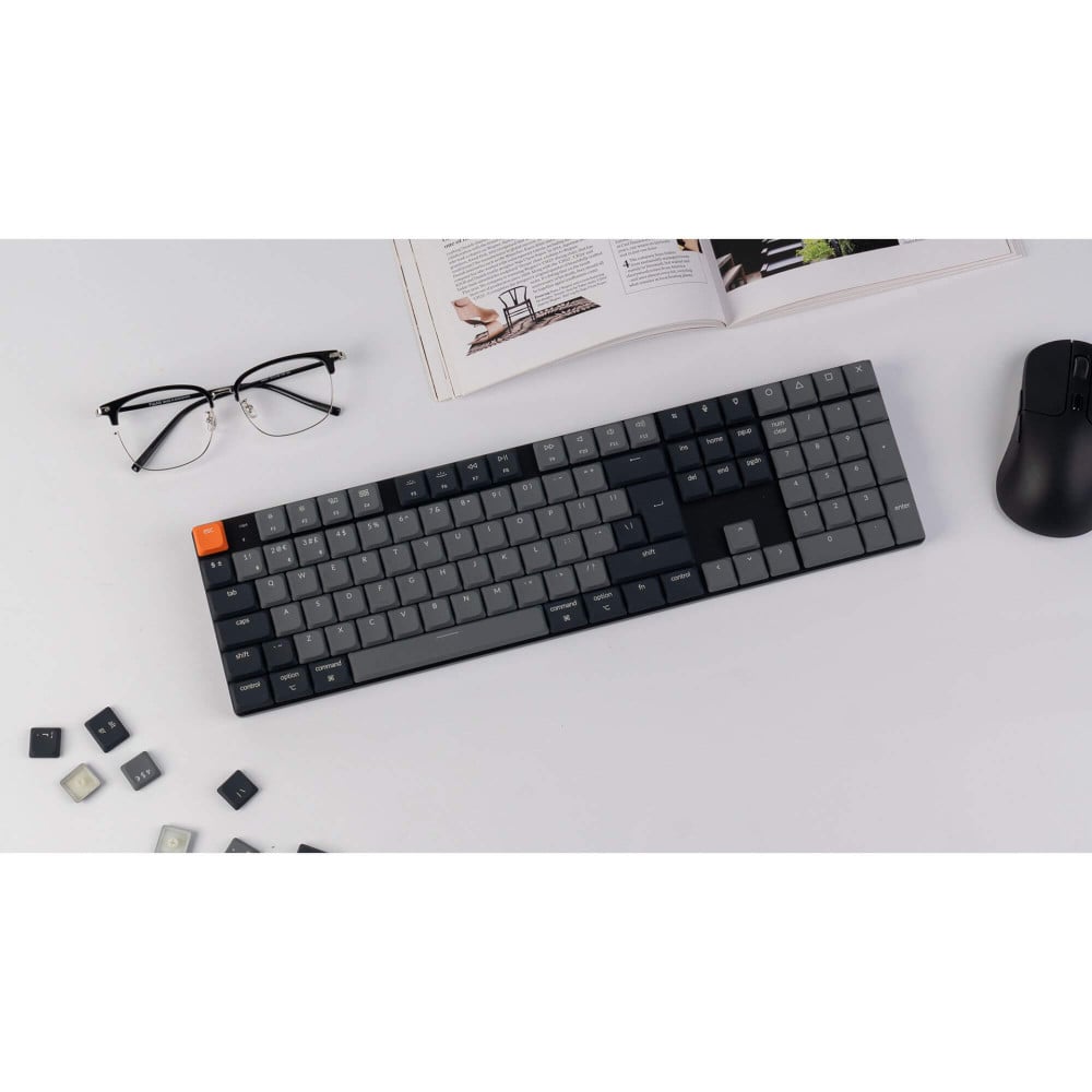 Keychron K5 QMK V2 ISO-CH – Flache mechanische Tastatur mit VIA/QMK