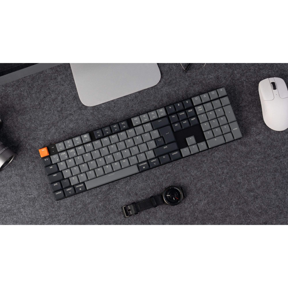 Keychron K5 QMK V2 ISO-CH – Flat Mechanical Keyboard with VIA/QMK