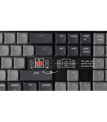 Keychron K5 QMK V2 ISO-CH – Clavier mécanique plat avec VIA/QMK