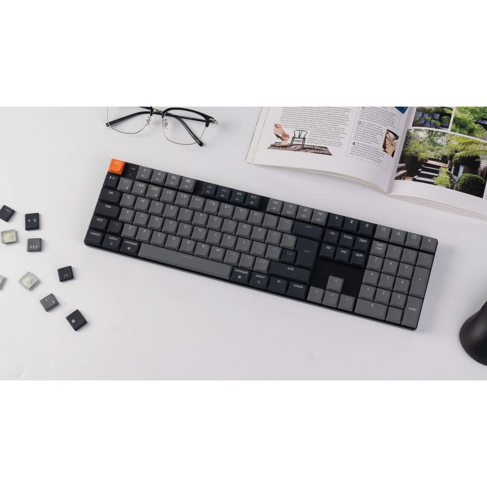 Keychron K5 QMK V2 ISO-CH – Flat Mechanical Keyboard with VIA/QMK