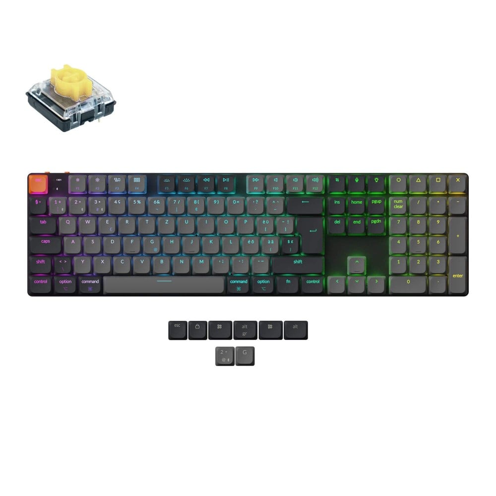 Keychron K5 QMK (Version 2) Interrupteur Banane RGB (ISO-CH)