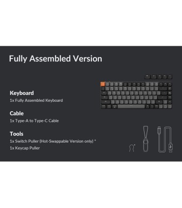 Keychron K3 QMK (Version 3) – Clavier mécanique ultra-mince avec QMK et RGB