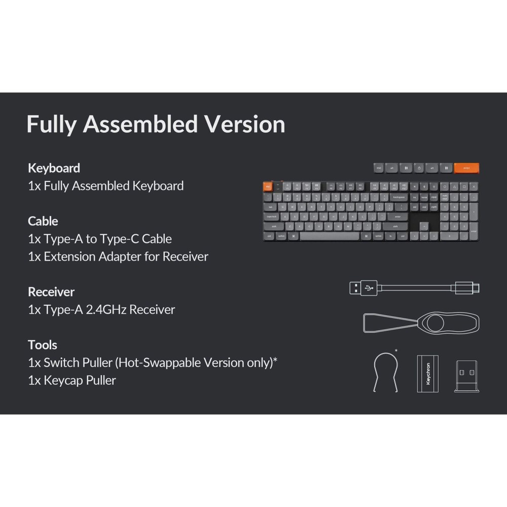 Keychron K5 Max ANSI – Low Profile Wireless Tastatur mit QMK/VIA