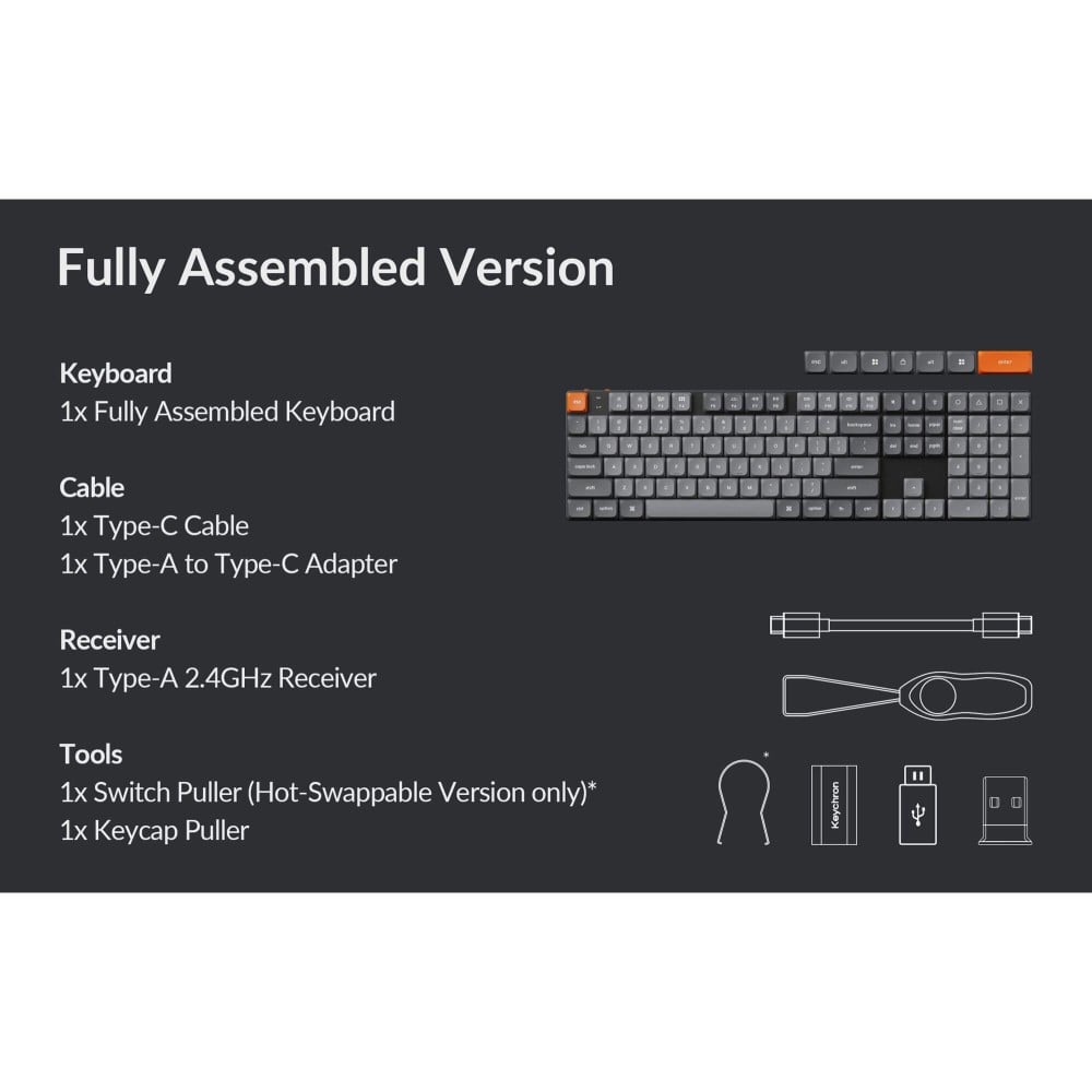 Keychron K5 Max ANSI – Clavier sans fil à profil bas avec QMK/VIA