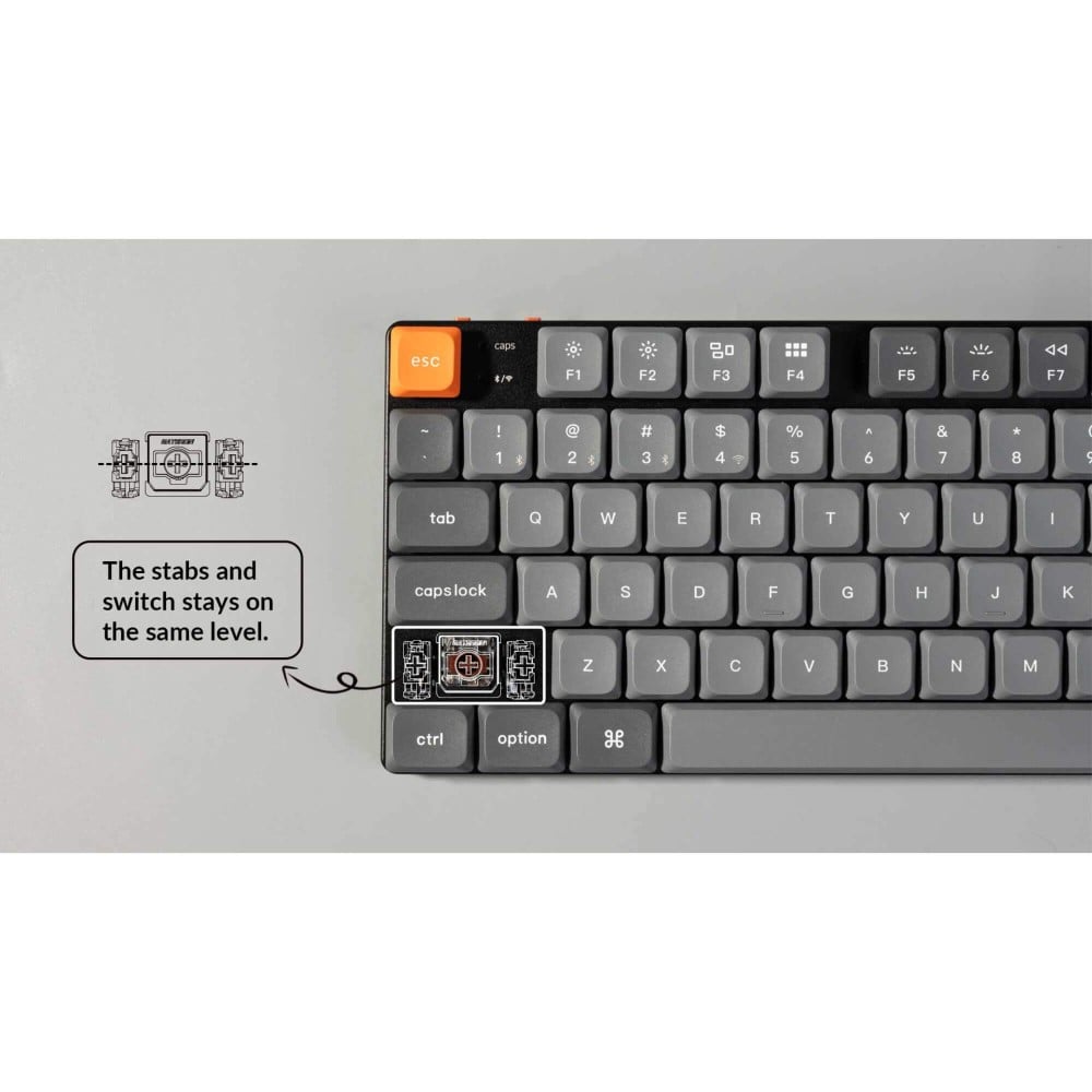 Keychron K5 Max ANSI – Clavier sans fil à profil bas avec QMK/VIA