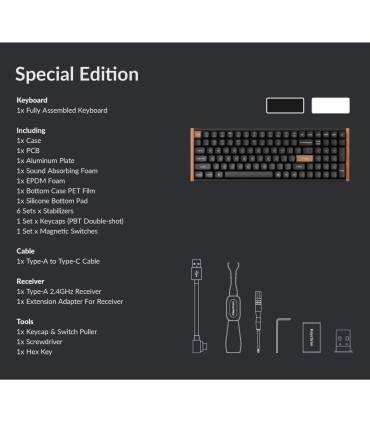 Keychron K4 HE – Clavier sans fil compact avec commutateurs magnétiques