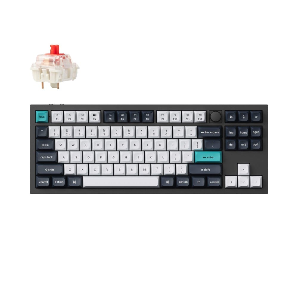 Keychron Q3 Max Carbon Black QMK Red Switch (ANSI)