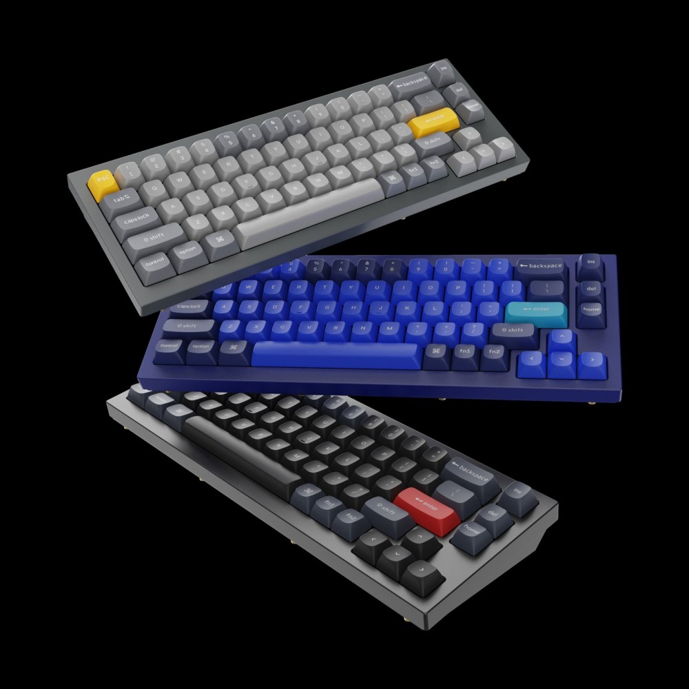 Keychron Q2 Black QMK Blue Switch (ANSI) avec bouton