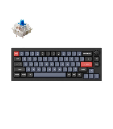 Keychron Q2 Black QMK Blue Switch (ANSI) avec bouton