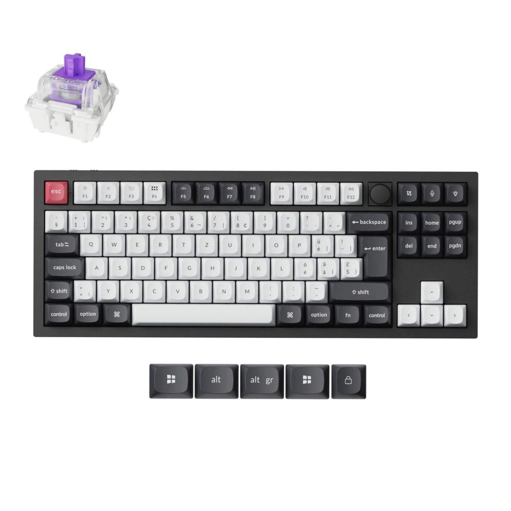 Keychron Q3 HE ISO-CH – Wireless TKL with Rapid Trigger & Launcher