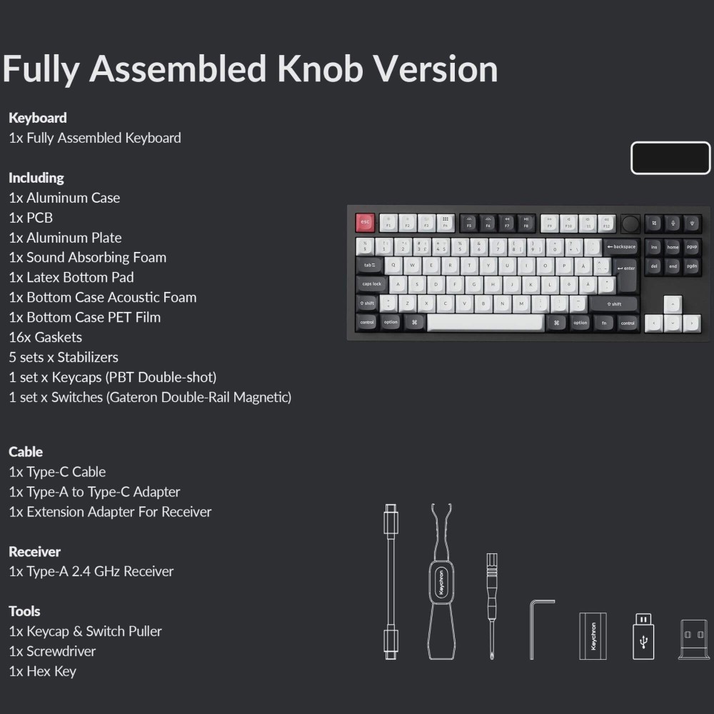 Keychron Q3 HE ISO-CH – Kabellose TKL mit Rapid Trigger & Launcher
