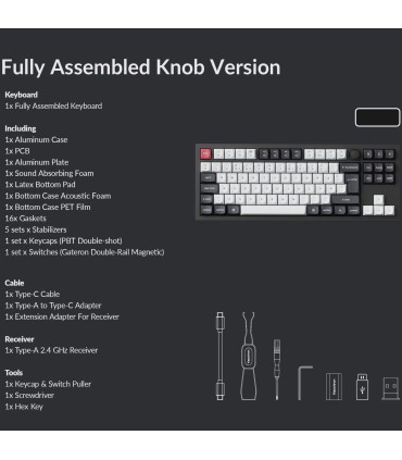 Keychron Q3 HE ISO-CH – TKL sans fil avec déclencheur rapide et lanceur