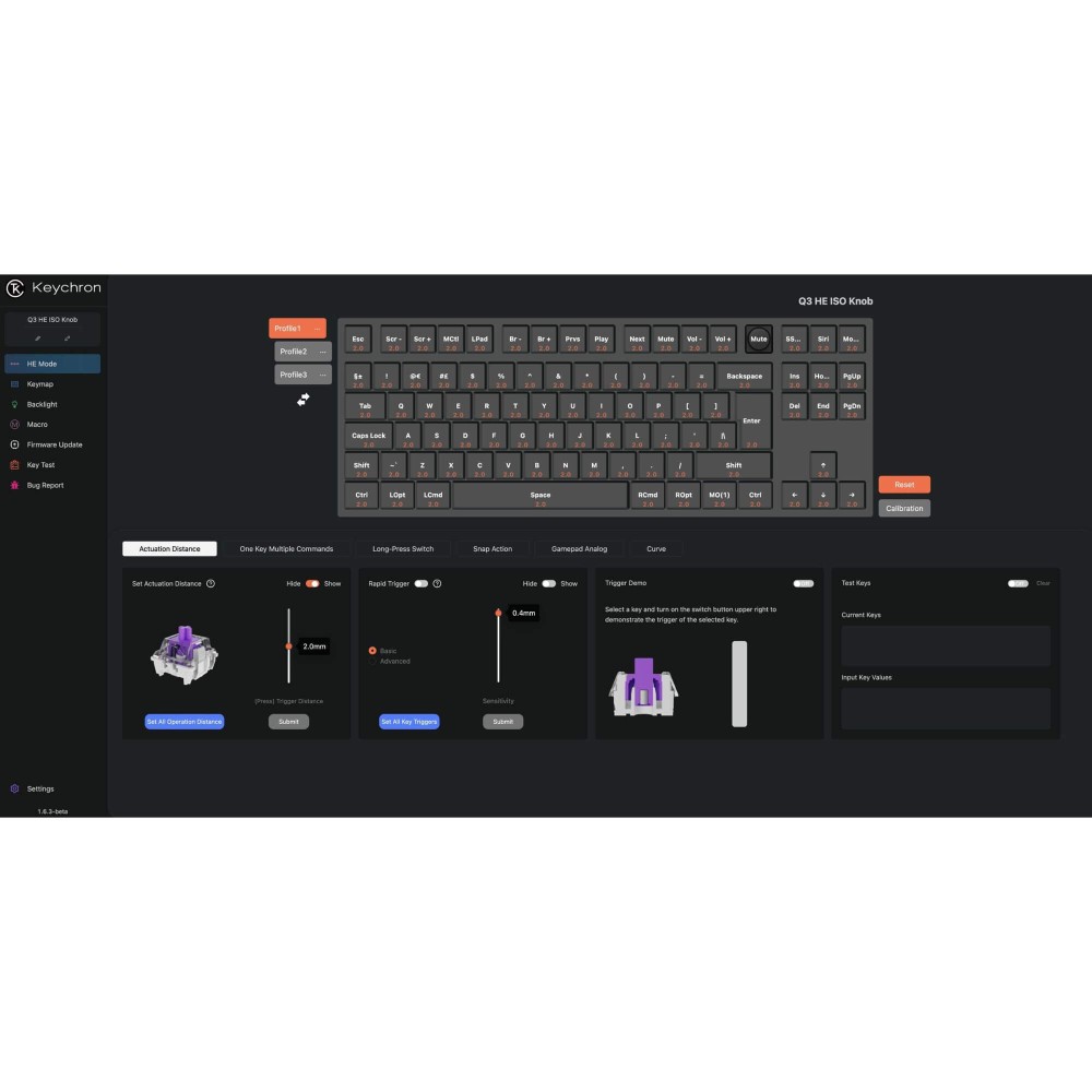 Keychron Q3 HE ISO-CH – Wireless TKL with Rapid Trigger & Launcher