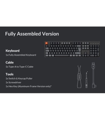 Keychron K10 QMK Version 2 ISO‑CH – Wireless 100 % Keyboard