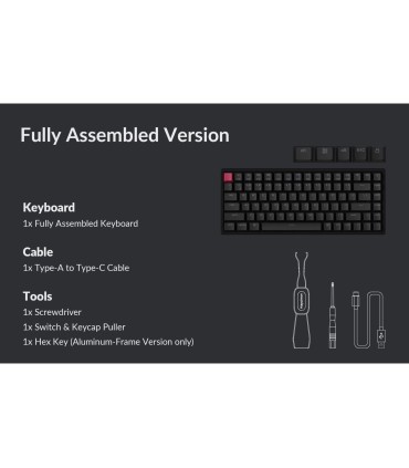 Keychron K2 V3 ANSI – 75% QMK Wireless Keyboard with Hot-Swap