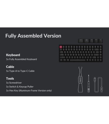 Keychron K2 V3 ANSI – 75 % QMK Wireless Tastatur mit Hot-Swap