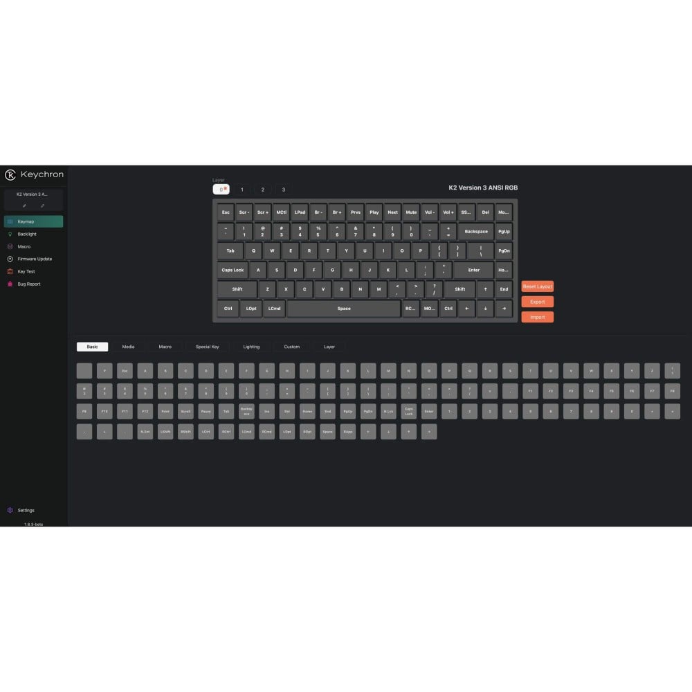 Keychron K2 V3 ANSI – 75 % QMK Wireless Tastatur mit Hot-Swap