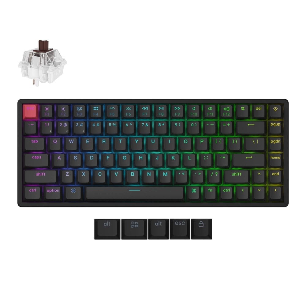 Keychron K2 QMK (Version 3) Commutateur rouge RGB (ANSI)