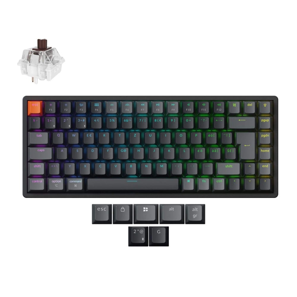 Keychron K2 QMK (Version 3) Interrupteur Rouge RGB (ISO-CH)