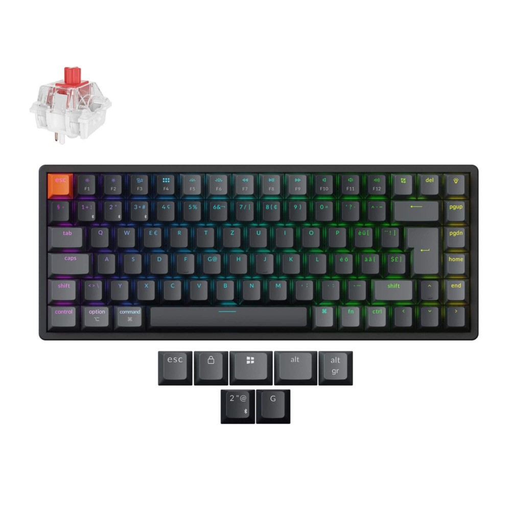 Keychron K2 V3 mit Alu‑Frame, Wireless, VIA & QMK und ISO-CH Layout