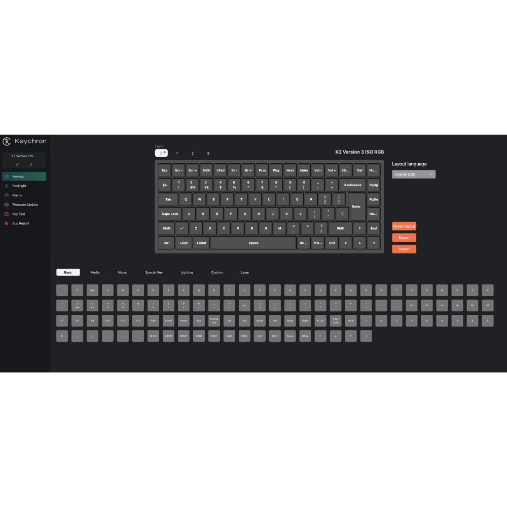 Keychron K2 V3 mit Alu‑Frame, Wireless, VIA & QMK und ISO-CH Layout