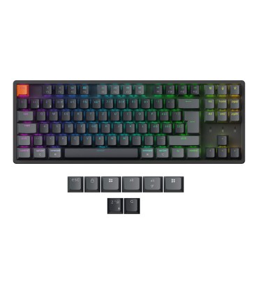 Keychron K8 V2 ISO-CH – Clavier sans fil et remplaçable à chaud avec RGB et QMK