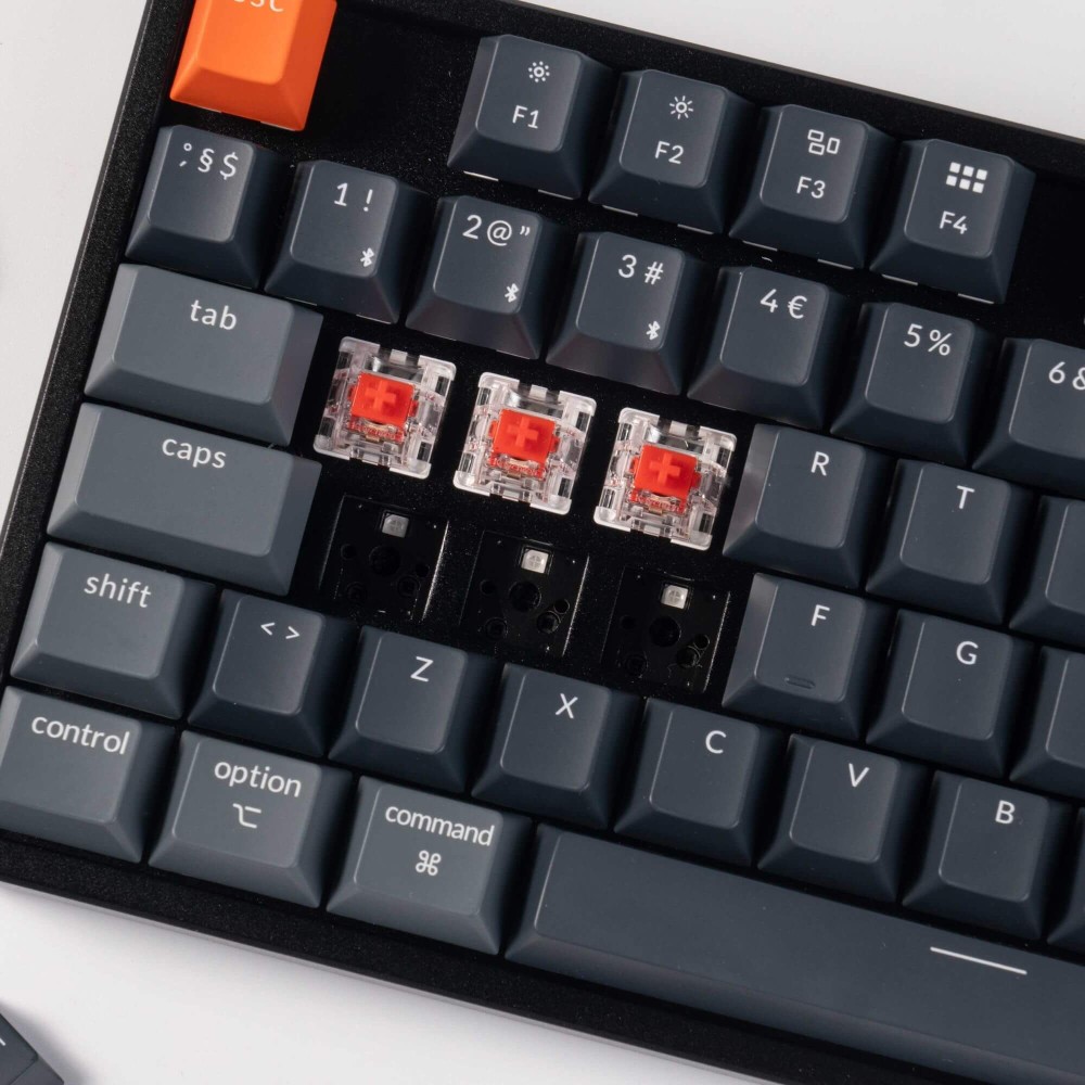 Keychron K8 V2  ISO-CH – Kabellose & Hot-Swap Tastatur mit RGB & QMK