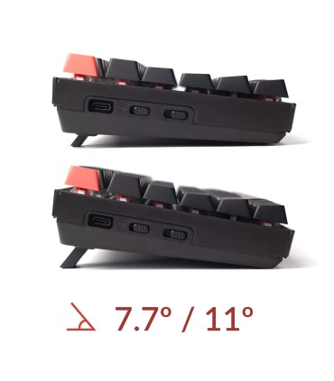 Keychron K8 V2 ISO-CH – Clavier sans fil et remplaçable à chaud avec RGB et QMK
