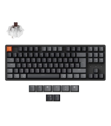 Keychron K8 V2 ISO-CH – Clavier sans fil et remplaçable à chaud avec RGB et QMK