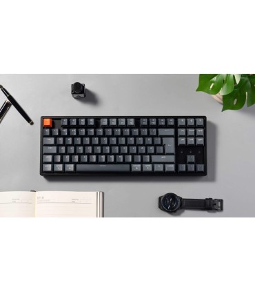 Keychron K8 V2 ISO-CH – Clavier sans fil et remplaçable à chaud avec RGB et QMK