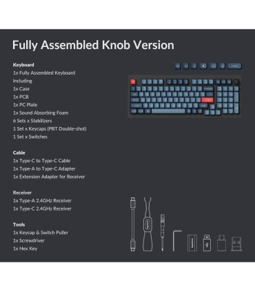 Keychron V5 Max – Clavier sans fil 96 % avec QMK/VIA et support de joint